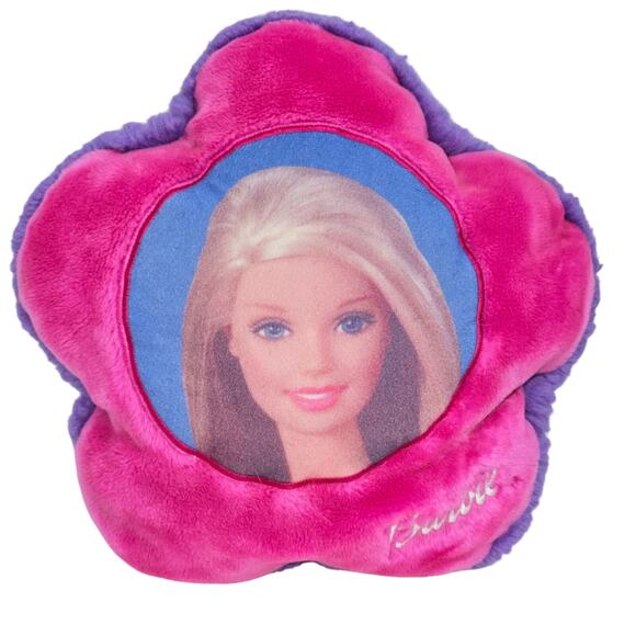 Y2K Vintage Mattel Barbie PIllow Pink Purple Rare - Picture 1 of 6